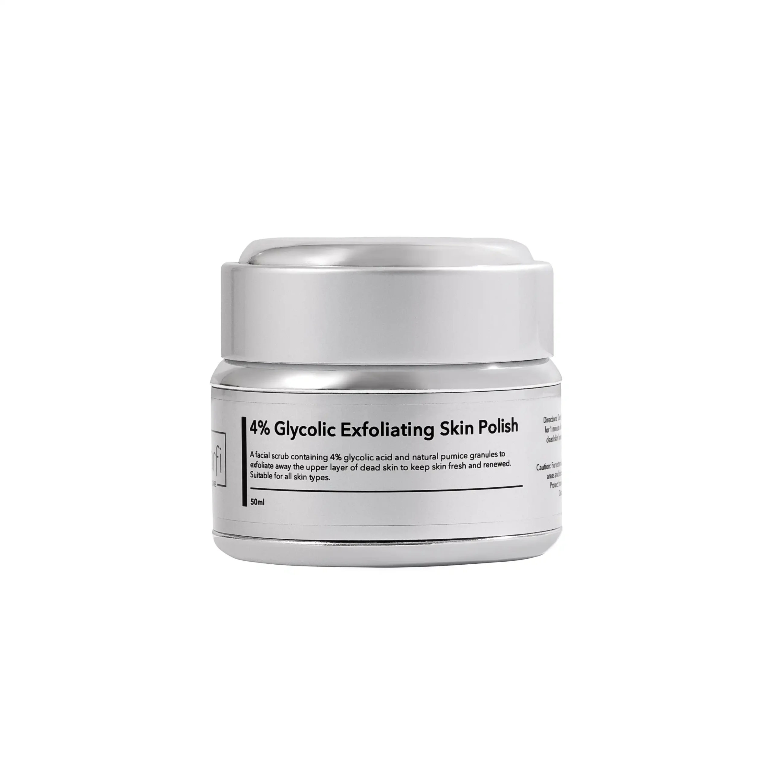 4% Glycolic Skin Polish White Background