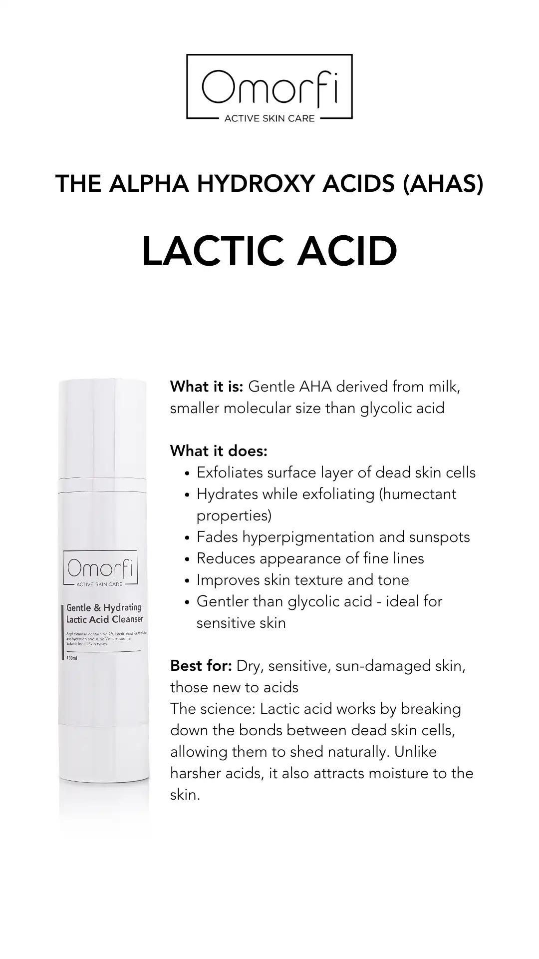 Alpha Hydroxy Acid AHA Breakdown - Omorfi Active Skin Care